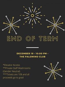MLSA presents: End of Term 2019 @ World Famous Palomino Club