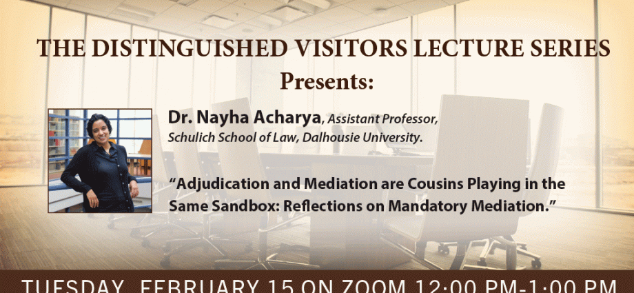 Distinguished Visitor Lecture Series Presents Dr. Nayha Achayra