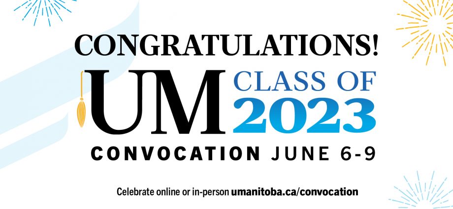 Convocation poster stating Congratulations UM Class of 2023