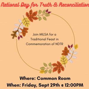 MILSA event in honour of NDTR @ Common Room, Robson Hall